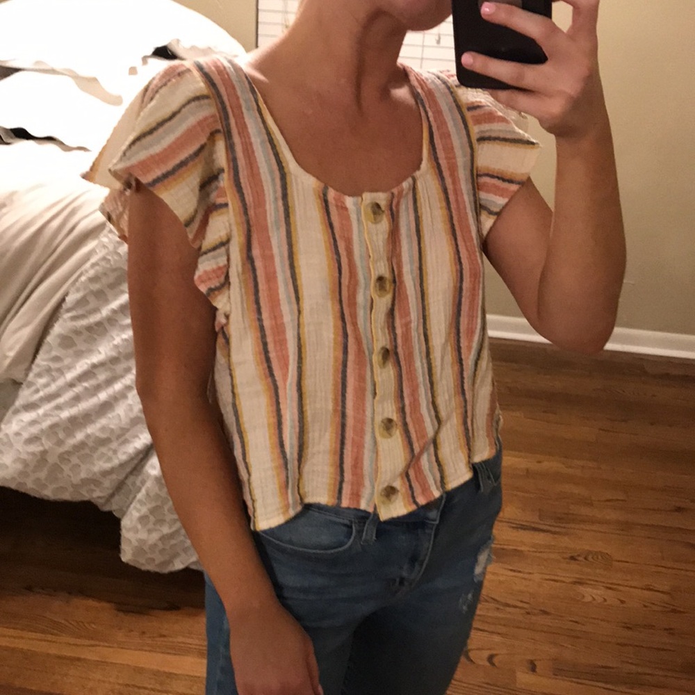 American eagle striped top